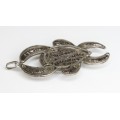 veche amuleta africana Kpeliye'e. argint filigranat. Coasta de Fildes